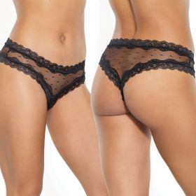 Coquette Panty - Black, One Size