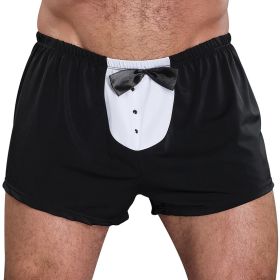 Male Power Novelty Tuxedo Boxer - Black, One Size