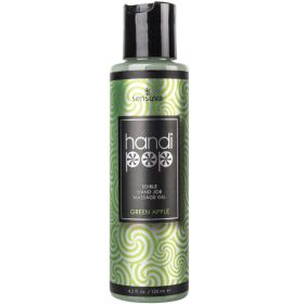 Sensuva Handi-Pop Hand Job Massage Gel-Green Apple 4.2oz