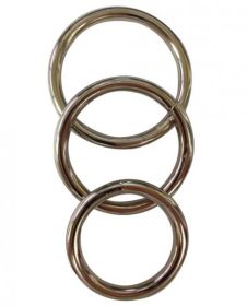 Sportsheets Metal O-Ring 3 Pack Nickel-free Rings