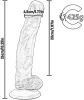 Long Dildo Realistic With Thick Sunction Cup Base For Hands Free Play 10 Inch