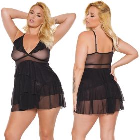 Coquette Babydoll & G-String (Size: One Size Plus)