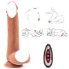 Pennis artificiel étanche mâle Dillo poussant pour les femmes;  prise analogique réaliste Dillo Bultt;  fonction de chauffage Pennis réaliste ventouse